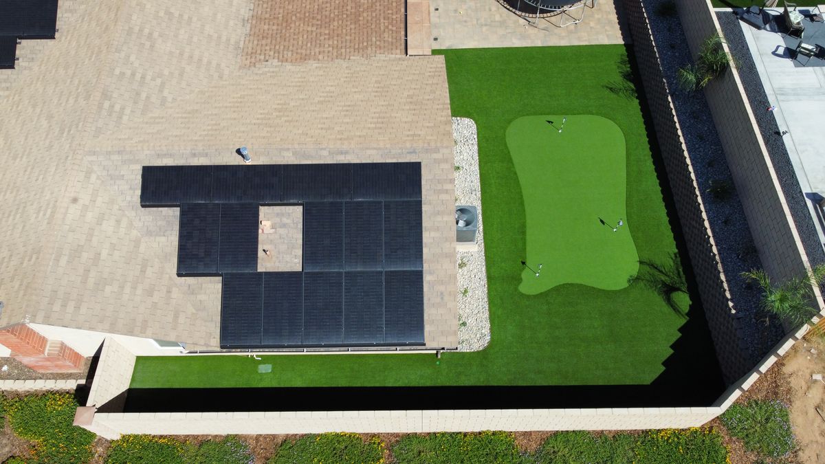 Artificial Turf Installation for Aidan Jade Landscaping in Riverside County, CA