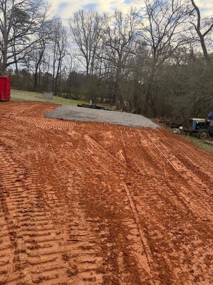 New Cut Driveways for T Crane Grading LLC in Clarkesville, GA