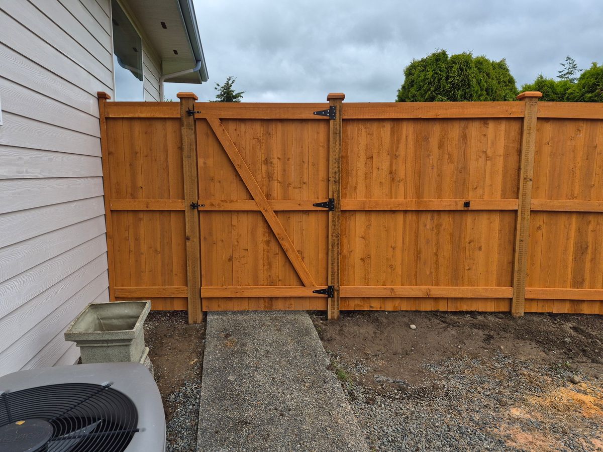 Gate Installation for McBride and Sons Fence in Camano, WA