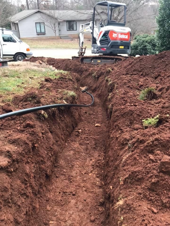 Trenching for KTN Excavation in Clinton, TN