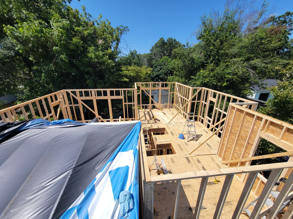 Framing for GVL Renovations in Greenville, SC
