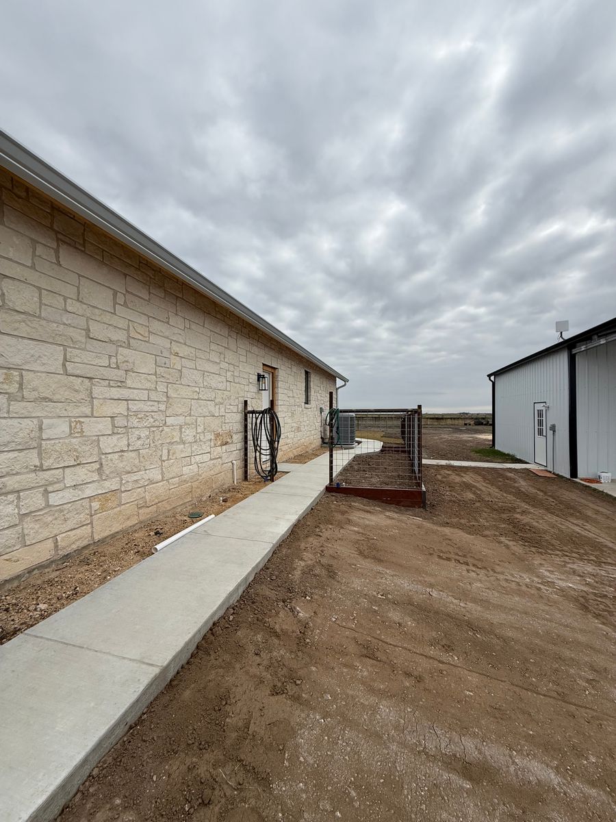 Sidewalk Installation for AJ’s Concrete in Hutto, TX