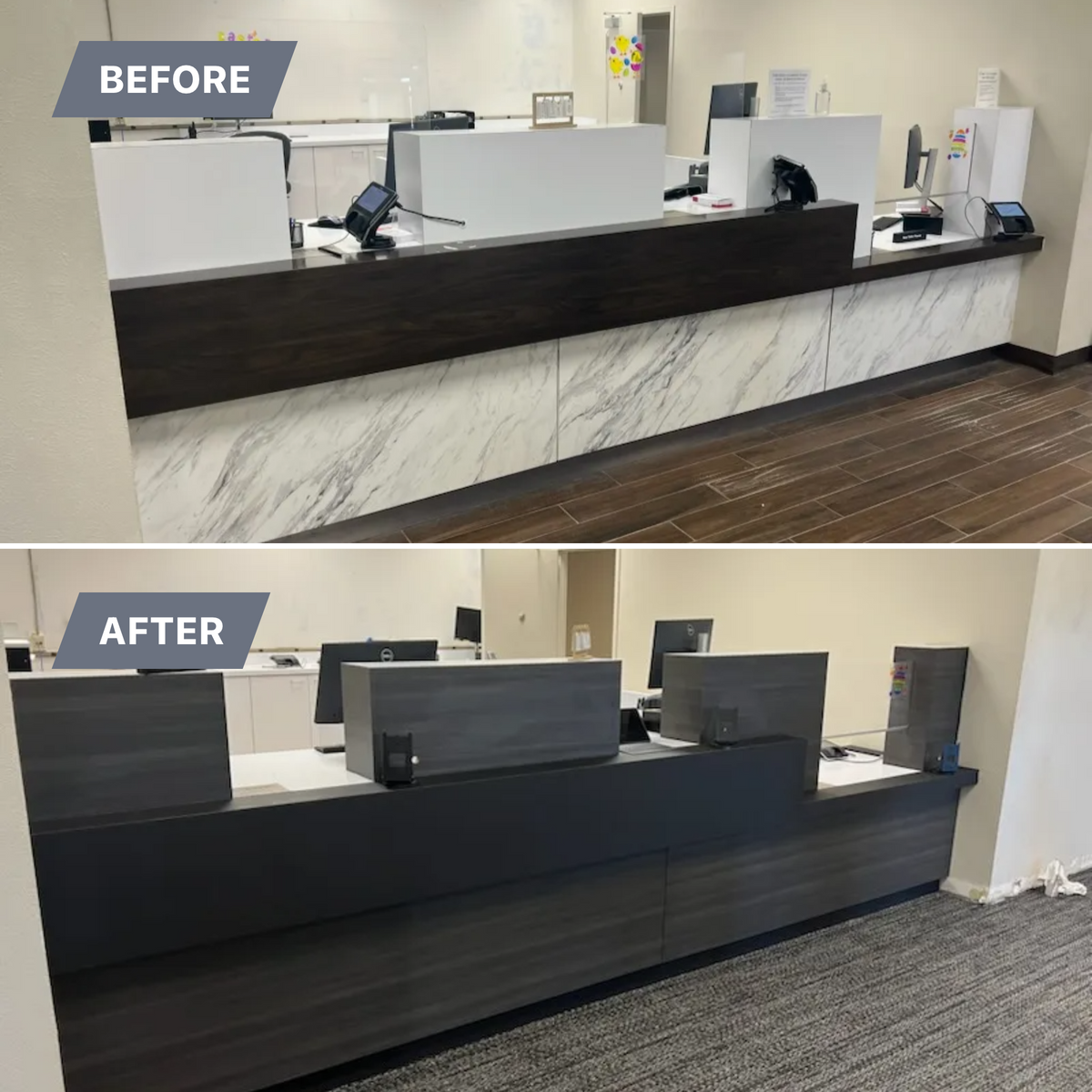 Cabinet Refacing for GC Laminate Solutions in Lordstown, OH