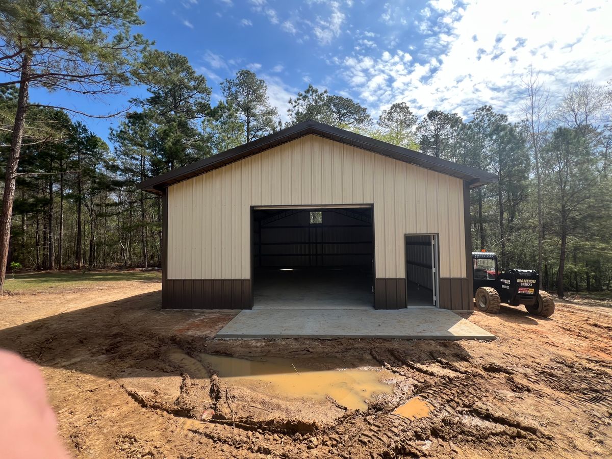 Metal Buildings for Broadway & McMullen Construction in Hattiesburg, MS