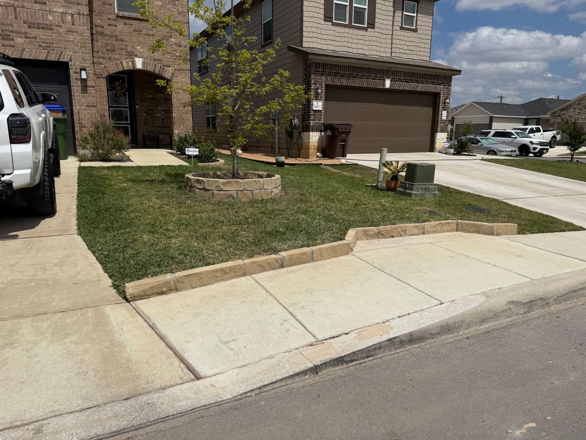 Retaining Wall Construction for DR Landscape in San Antonio, TX