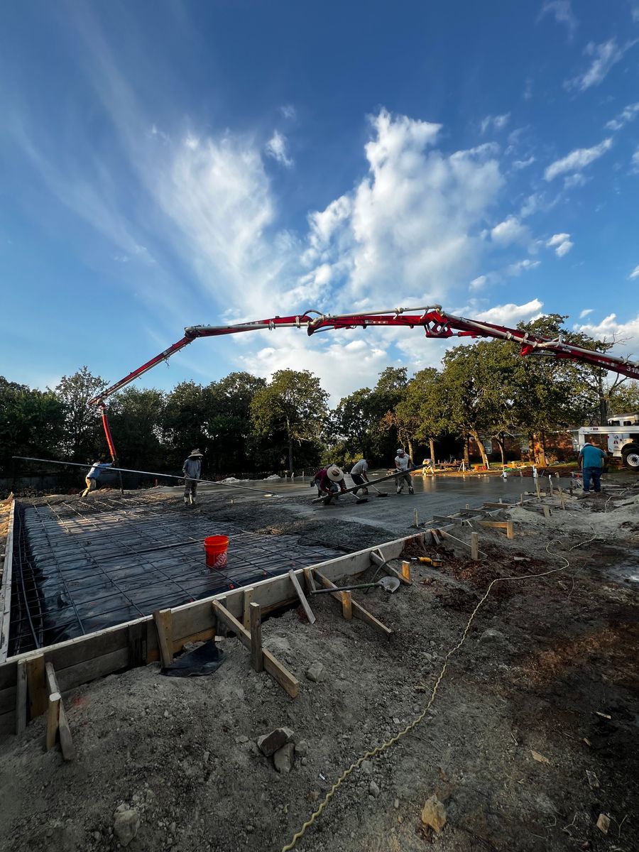 Concrete Foundations for BW Concrete Contracting LLC in Fort Worth, TX