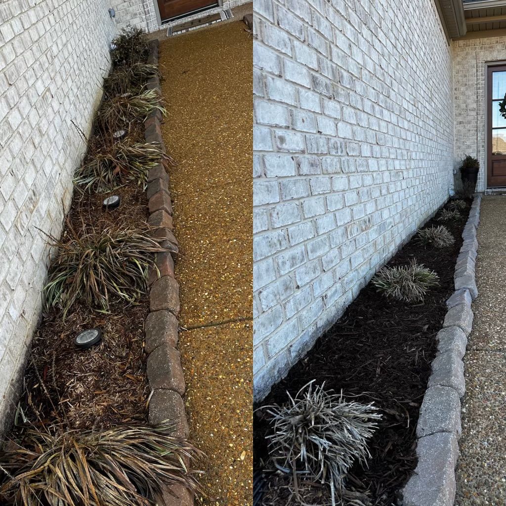 Mulch Installation for Greenscape Solutions in Milan, TN