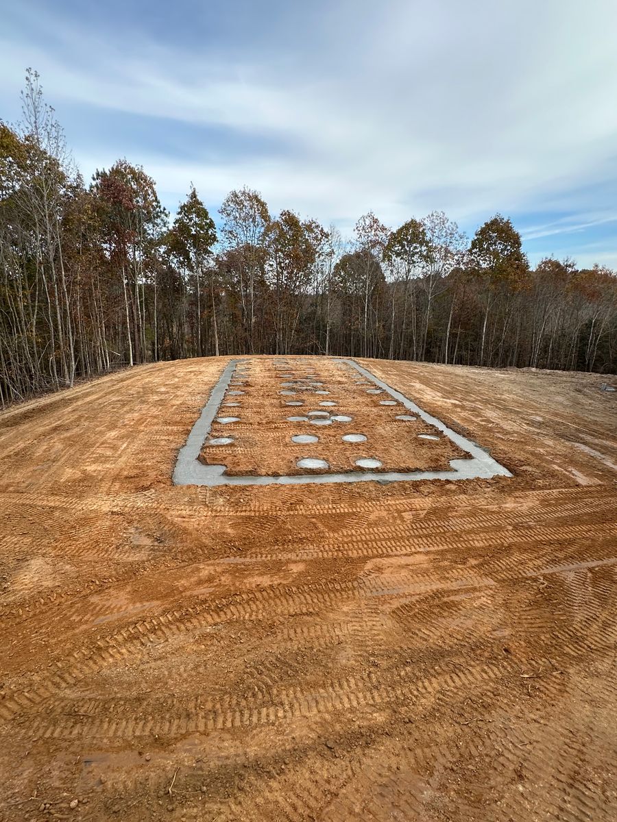 Foundation Digging for West TN Dirt Works in Lexington, TN