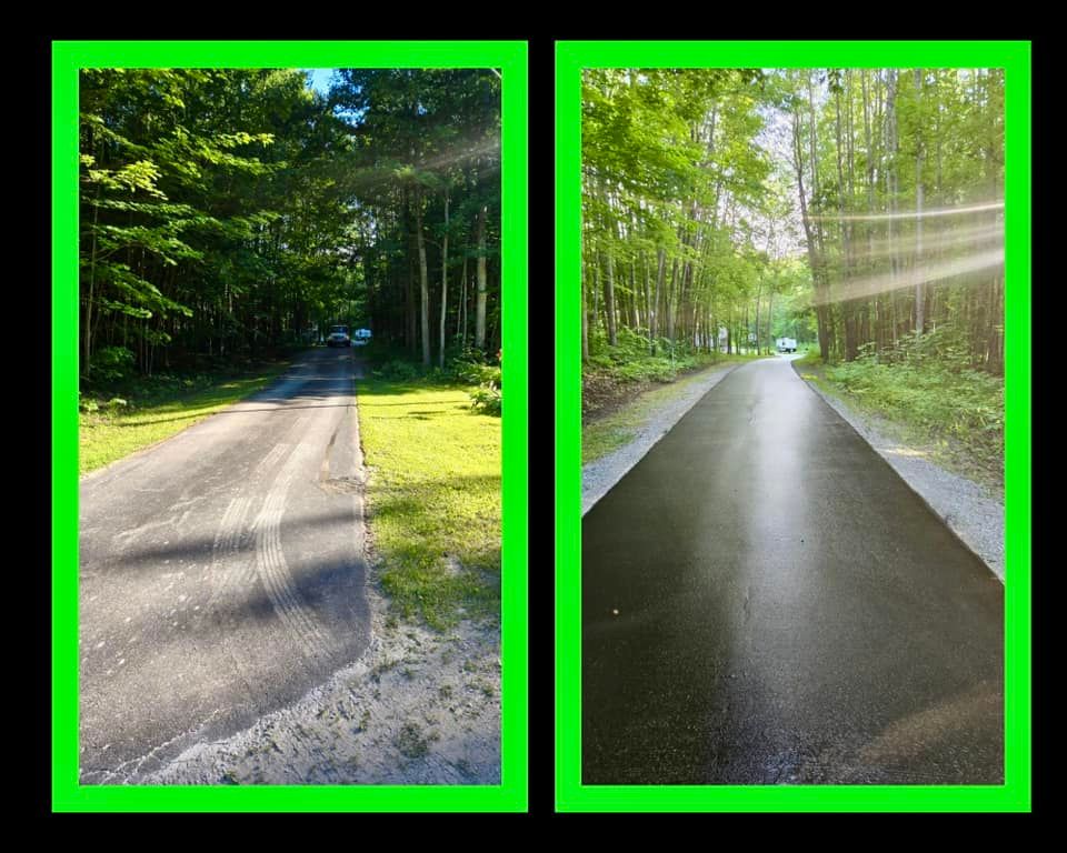 Asphalt Driveway Installation for Darkside Sealcoating in Alpena, MI