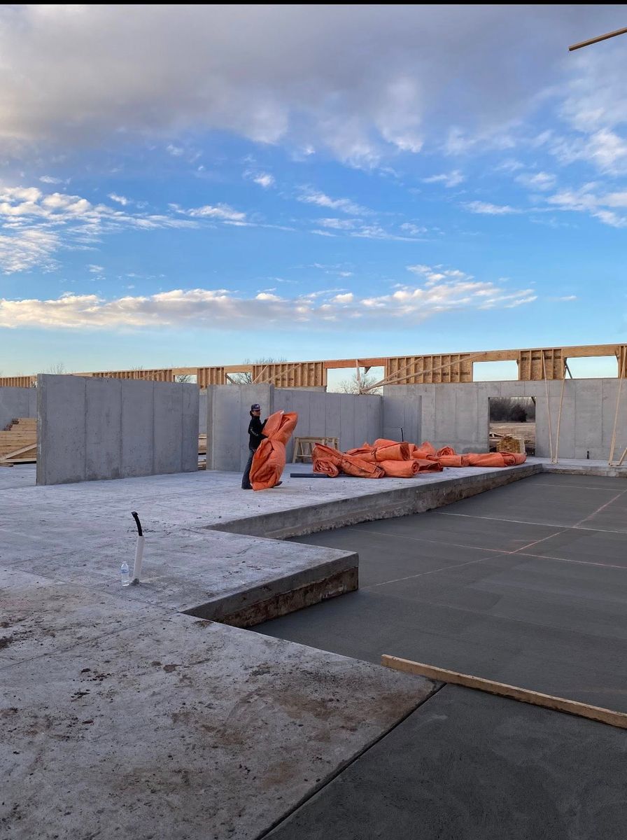 Stamped Concrete Installation for Campos & Sons Concrete in Wichita, KS