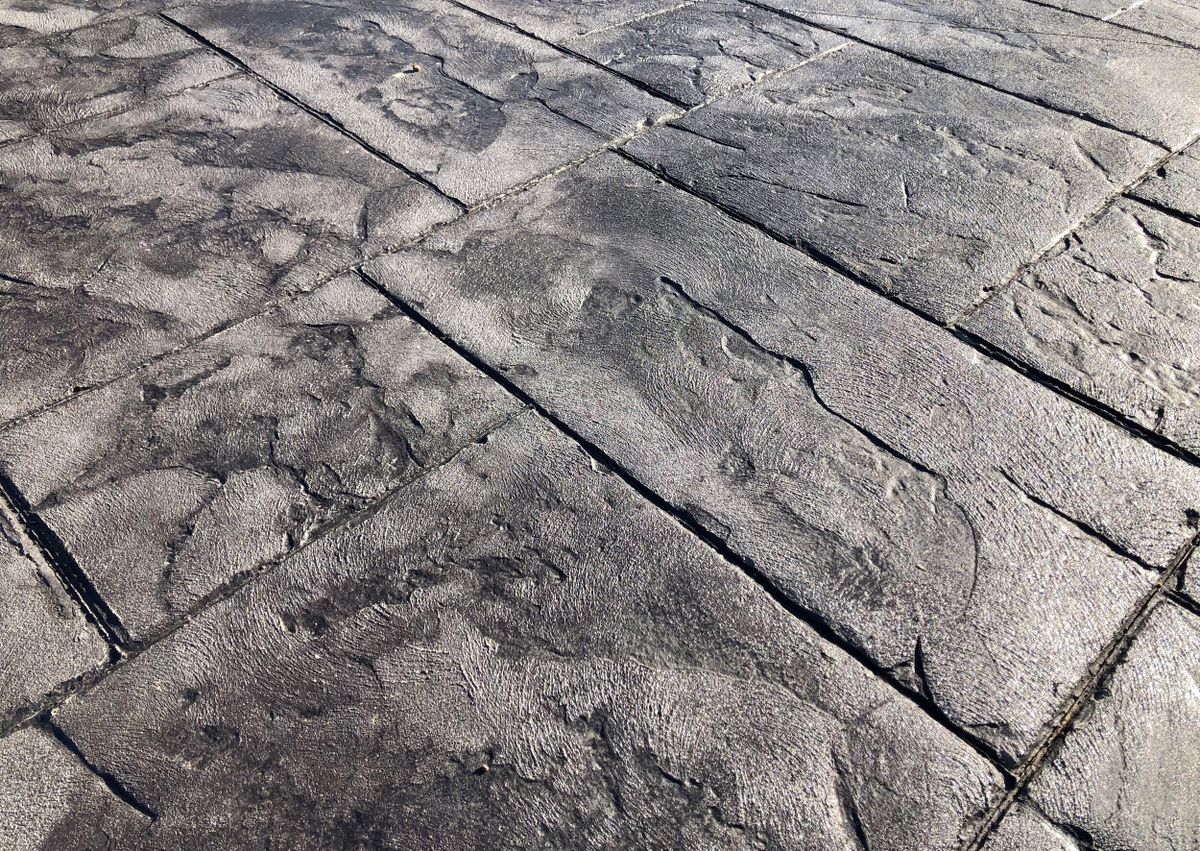 Stamped Concrete Installation for Kerley's Concrete in Lancaster, SC