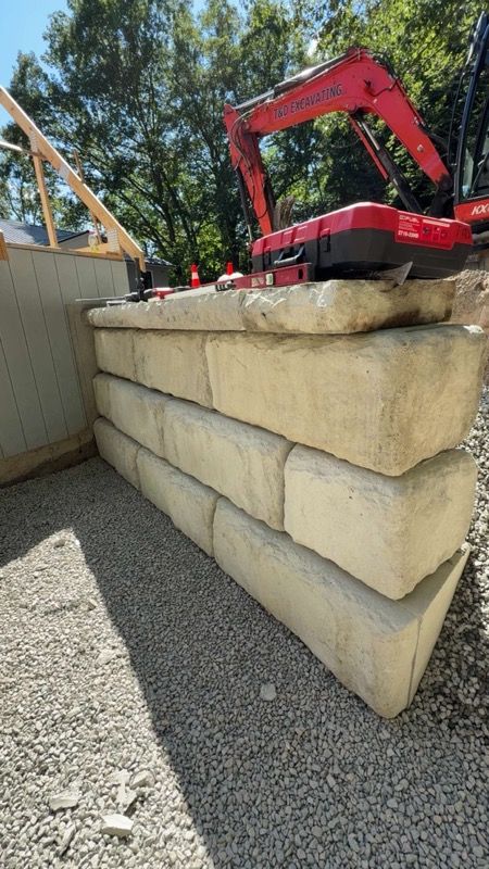 Retaining Walls for T&D Excavating LLC. in Madison, NH