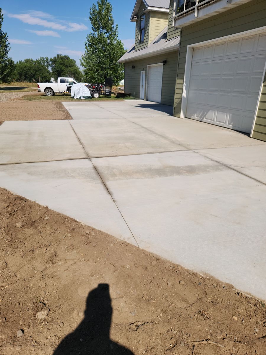 Concrete for Pinewood Construction. LLC in Miles City, MT