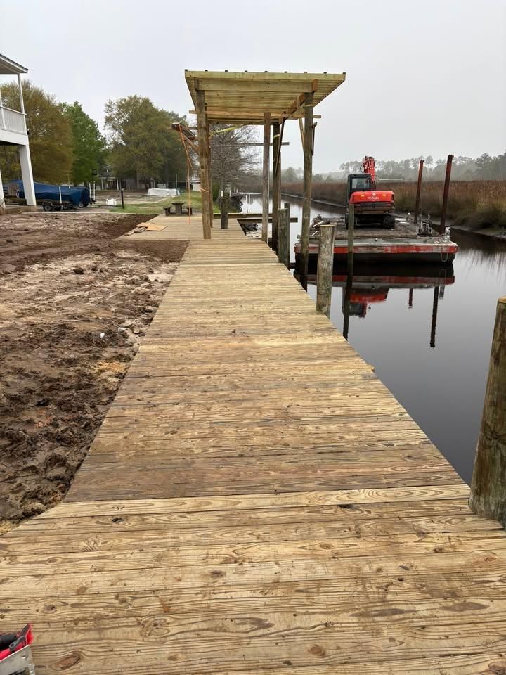 Pier Construction for Coastal Marine Construction in Bay St. Louis, MS