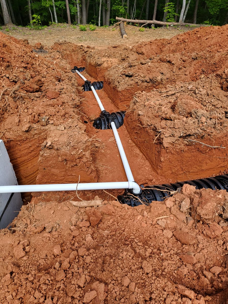 New System Installation for Pro-Trax Septic and Excavating in Walkertown,  NC