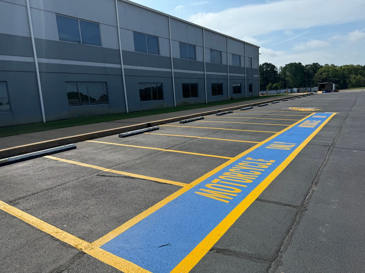 Parking Lot Line Striping/Asphalt Markings for FunderFlow Commercial and Residential Pressure Washing Inc in Tupelo, MS