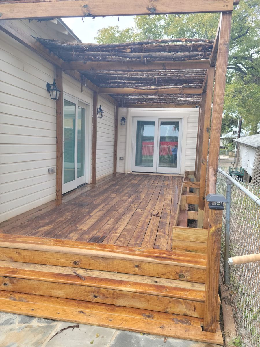 Deck & Patio Installation for GAMEZ FENCE in San Antonio, TX