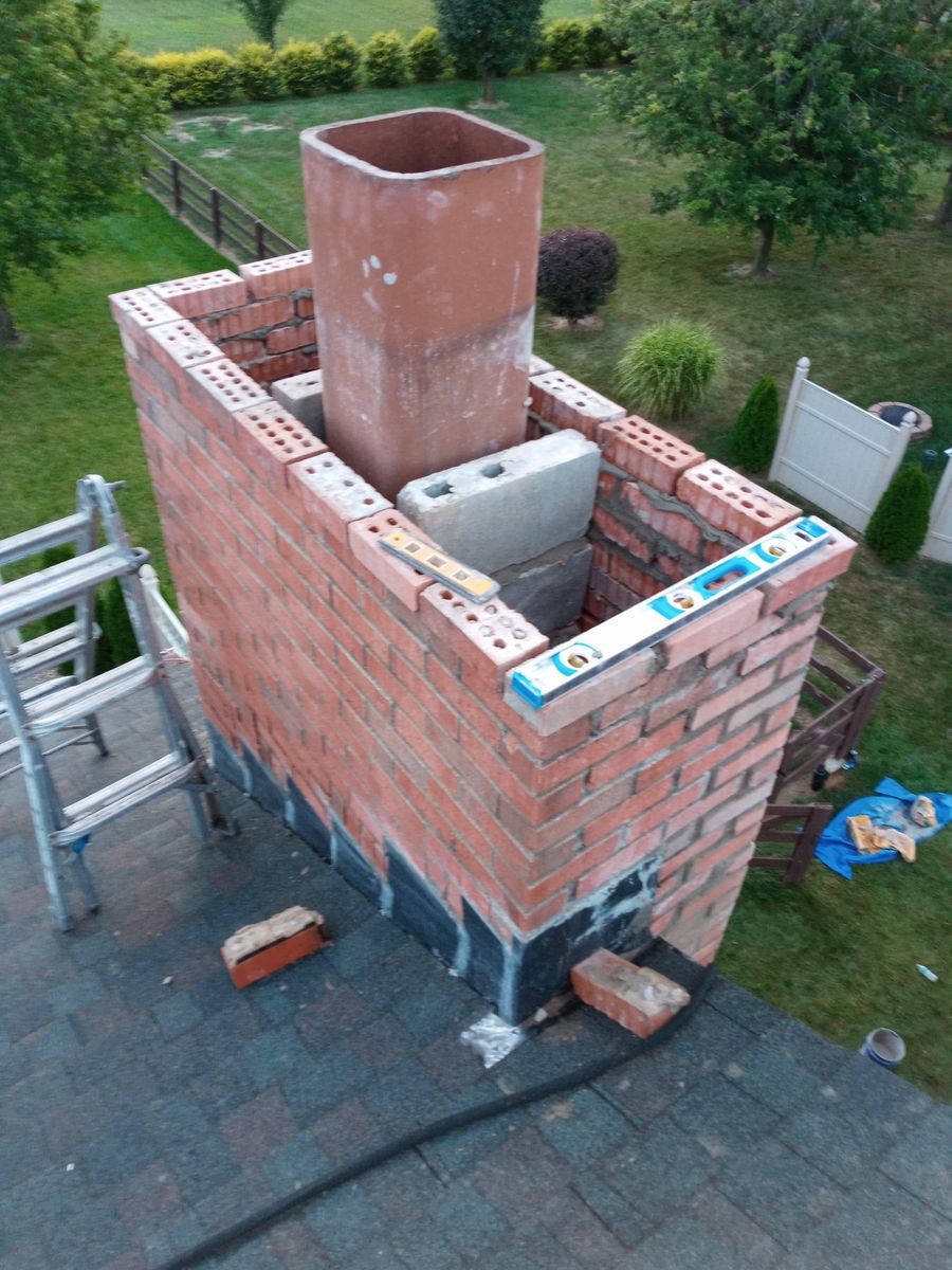 Chimney flashing for Precious Roofing in Madeira, OH