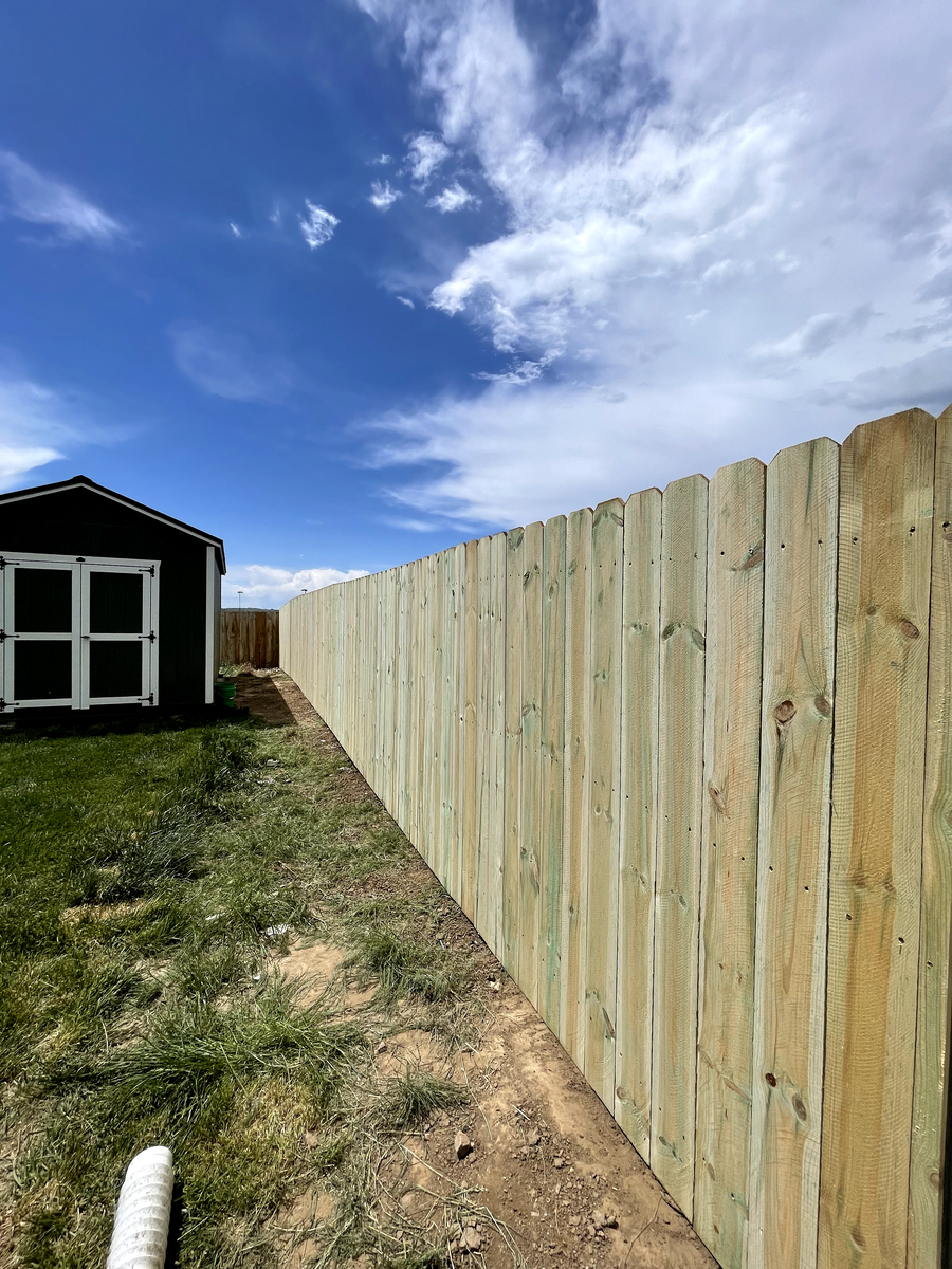 Residential Fence for DS Industries in Gillette, WY