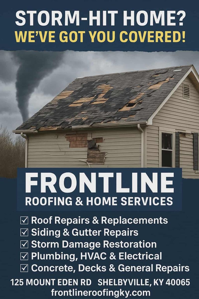 Roofing Replacement for Frontline Roofing & Home Services in Shelbyville, KY