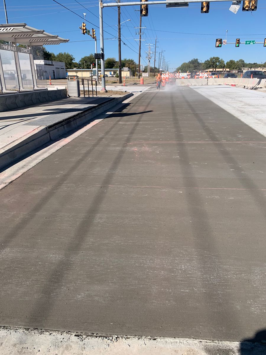 PCC Concrete Pave for Project X Construction LLC in Tulsa, OK