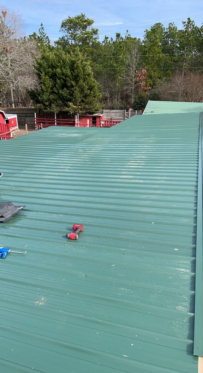 Metal Roof for JB Nealy Fence in Elgin, SC