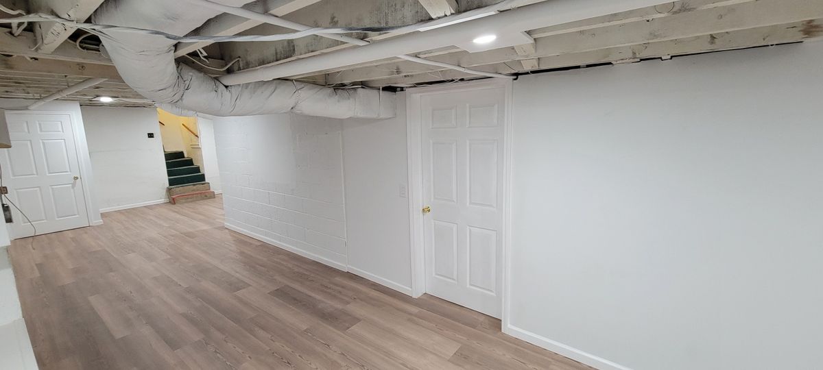 Basement Renovation for Middle Man Construction in Fall Branch, TN