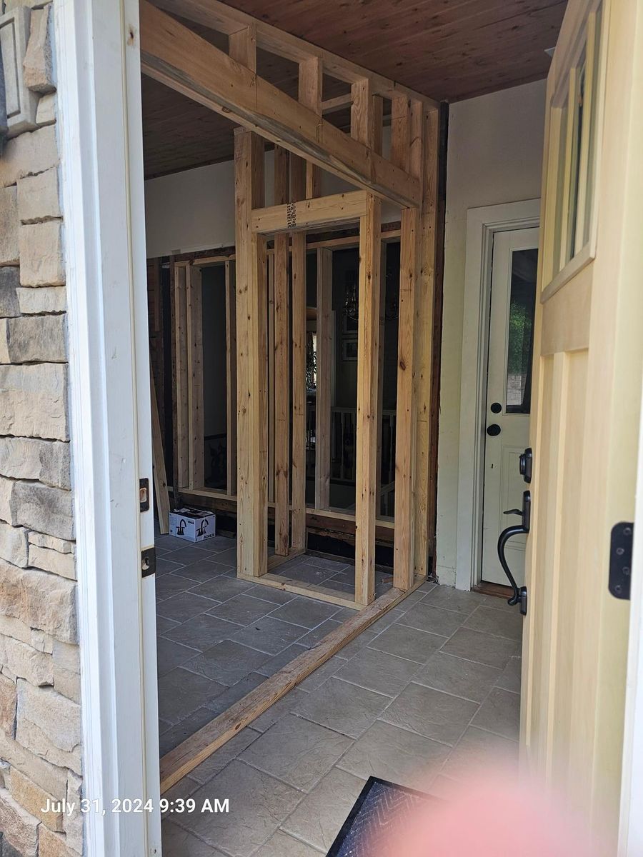 Carpentry for M.A.N Property Solutions in Knoxville, TN