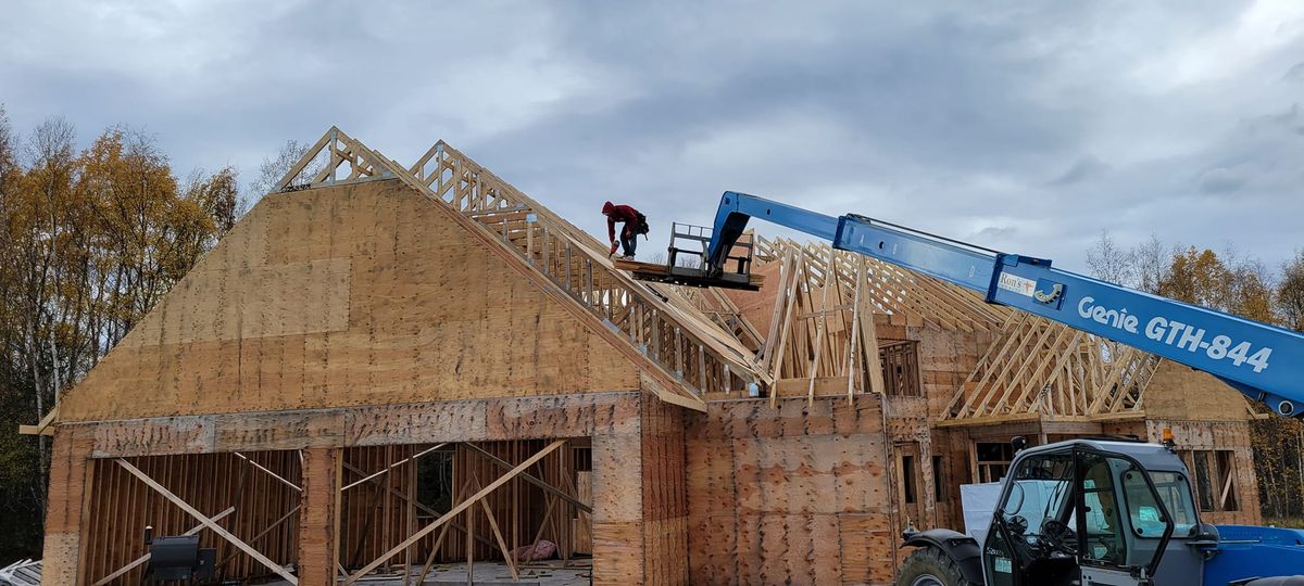 Framing for SteveWorks Construction in Sterling, AK