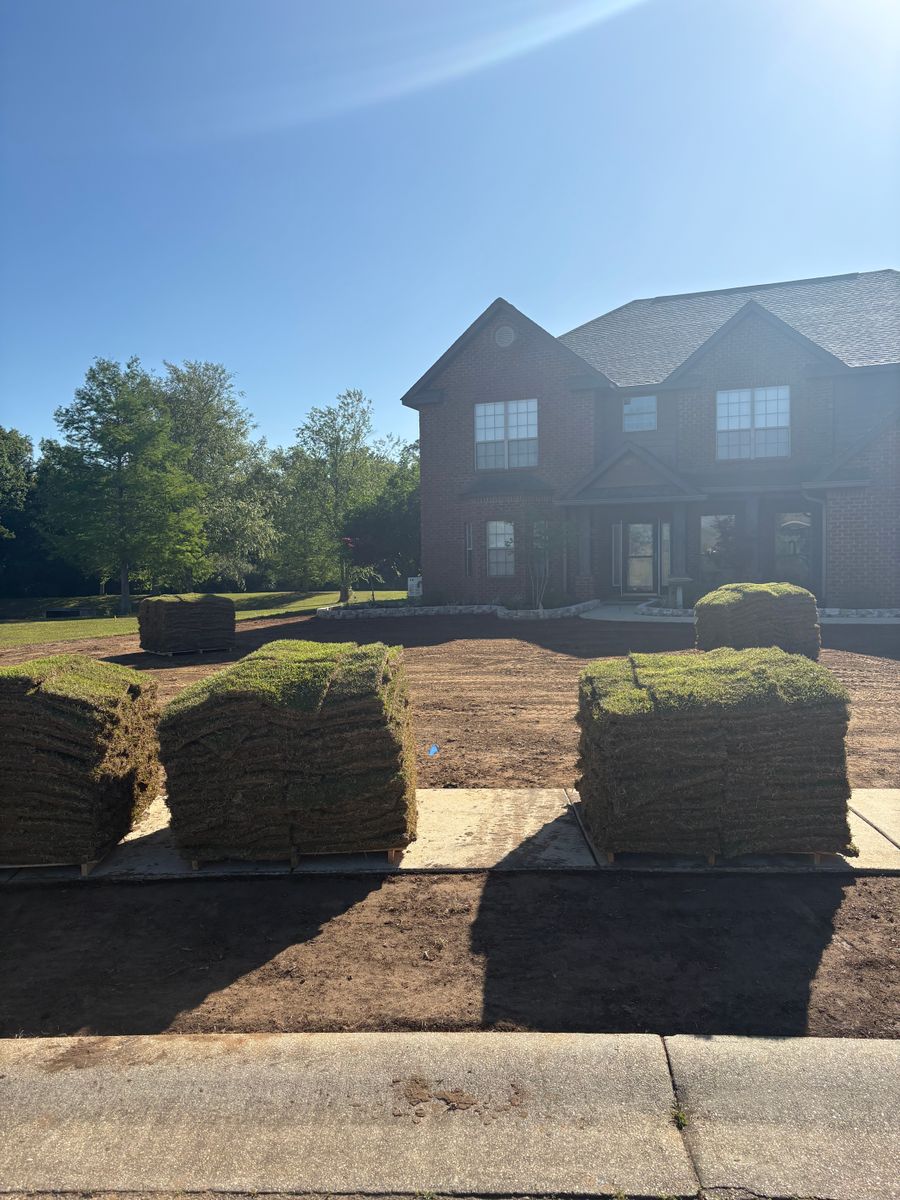 Sod Installation for Enhanced Landscape in Daphne, AL