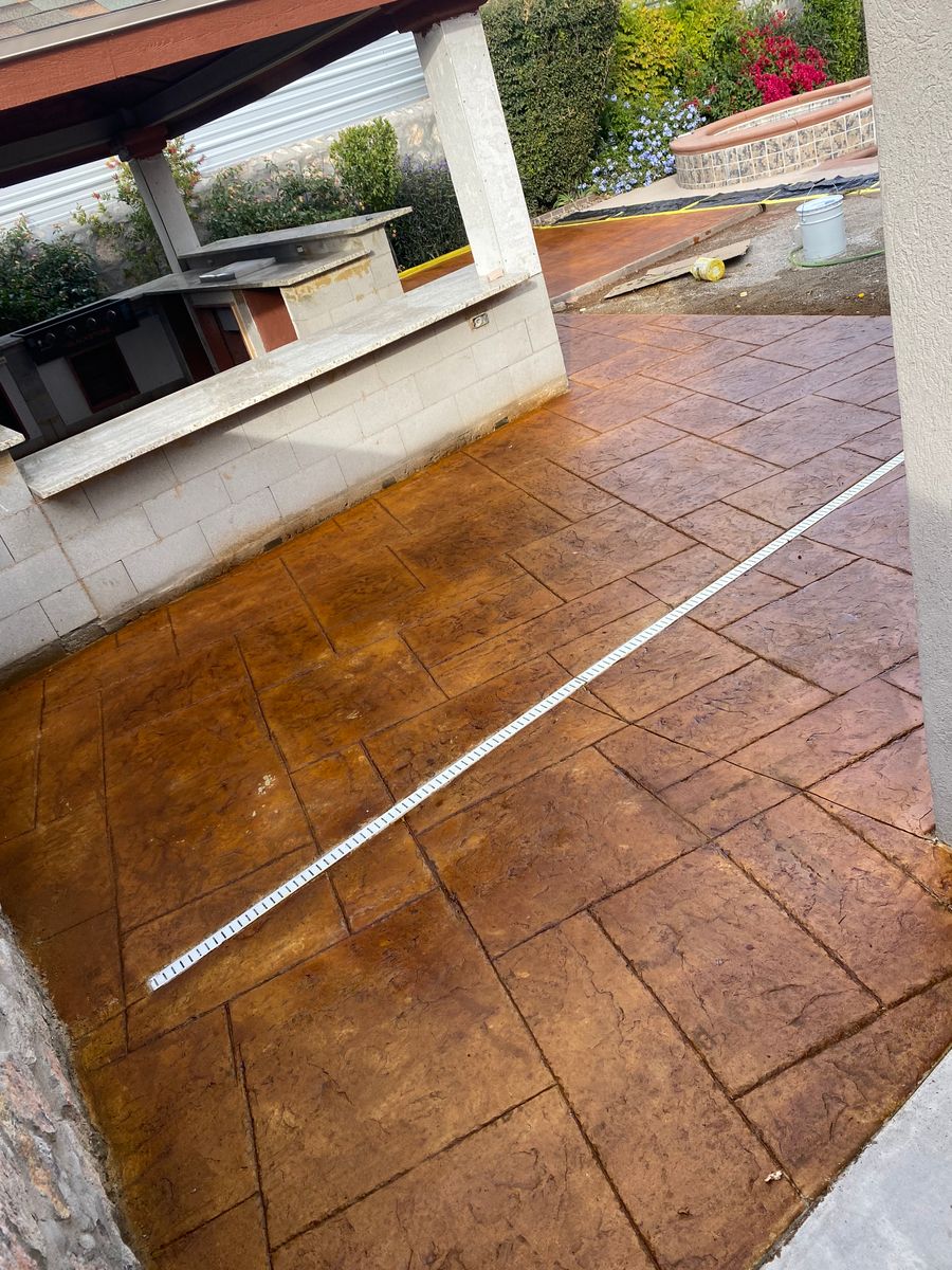 Stamped Concrete for Gordo’z Concrete & Maintenance in El Paso, TX