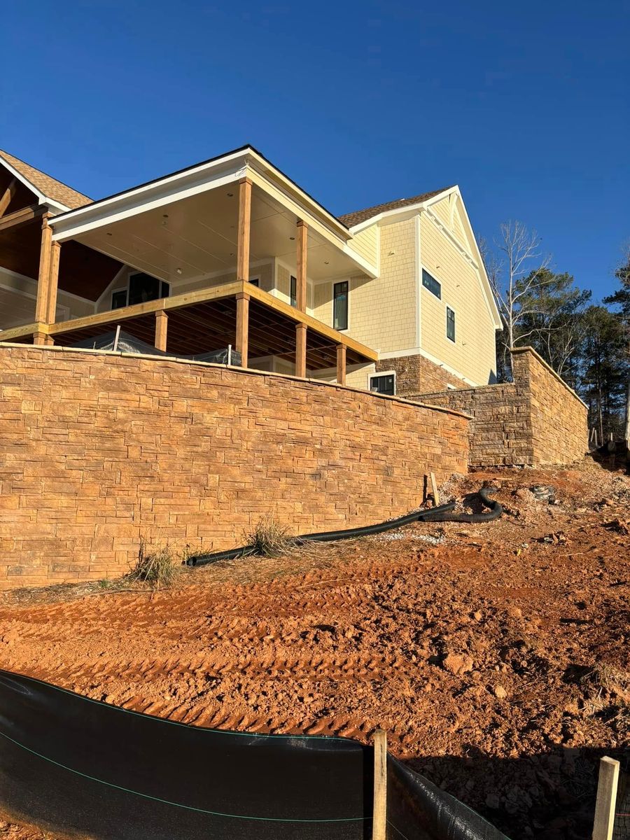 Segmental Retaining Walls for Lawn Pro Landscape in Milledgeville, GA