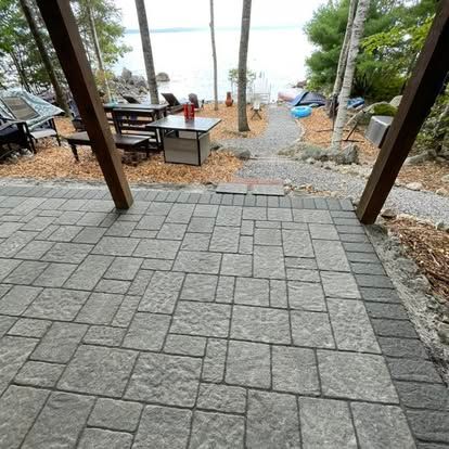 Patio Design & Construction for Smythe’s Stonework & Masonry in Buxton, ME