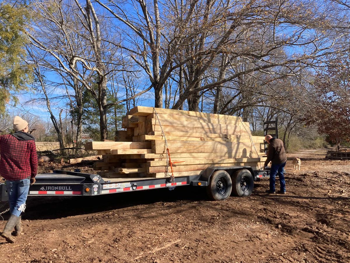 Custom Sawn Rough Cut Lumber for Jrs. Sawmilled Lumber in Munford, AL