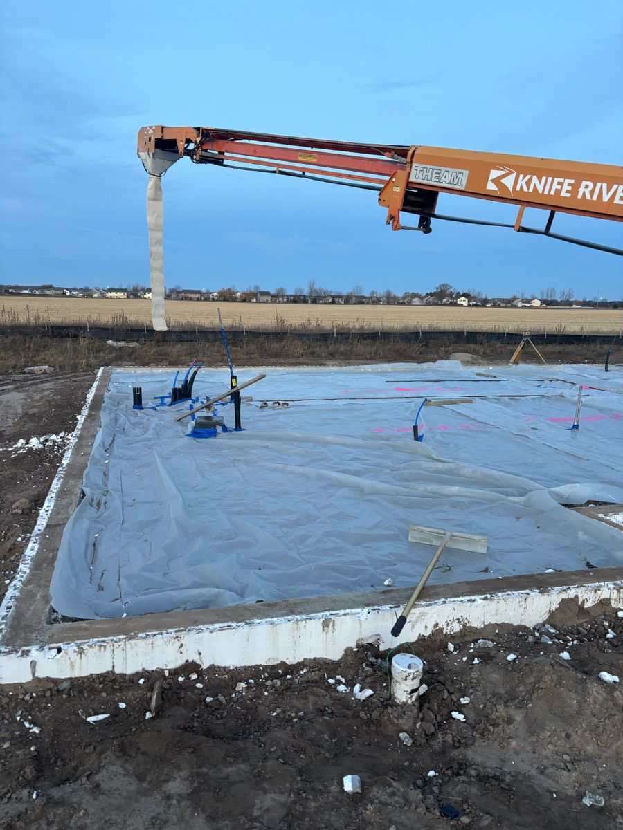 Concrete Slab Construction for Karasch Concrete & Masonry in Sartell, MN