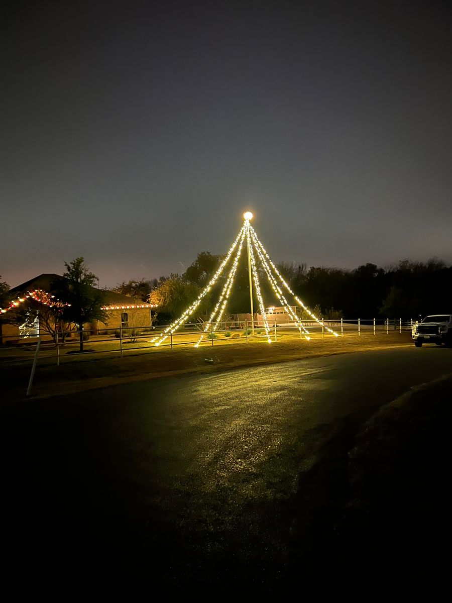 Christmas Lights for Landscape Legends in Roanoke, TX