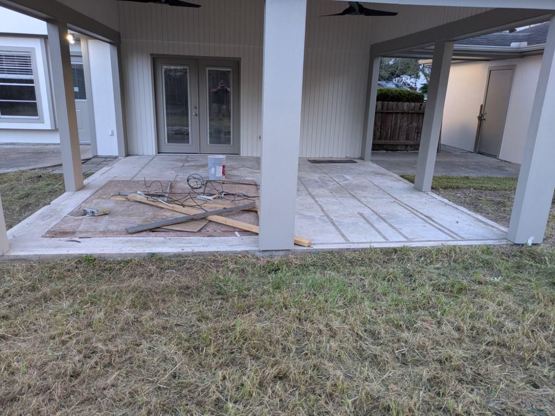 Patio Design & Installation for Delarosa Concrete & Stamping in Pearland, TX