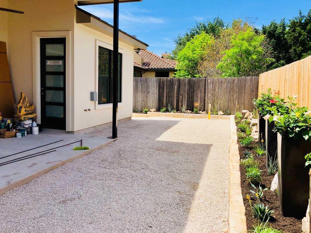 Garden Design and Installation for Robert’s Lawn & Tree Service in Austin, TX