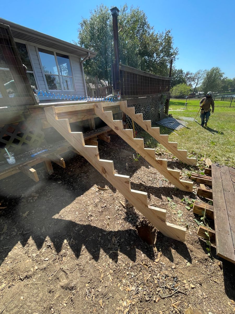 Deck Construction for Keeping Up With The Jones LLC in Corsicana, TX