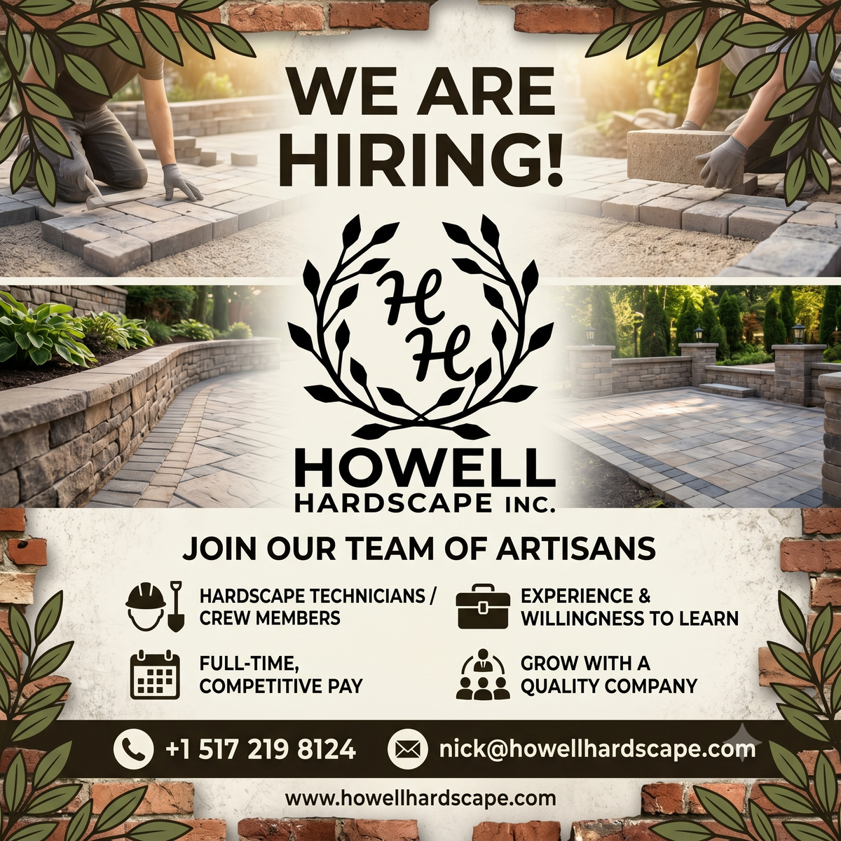 Brick Pavers for Howell Hardscape Inc in Brighton, MI