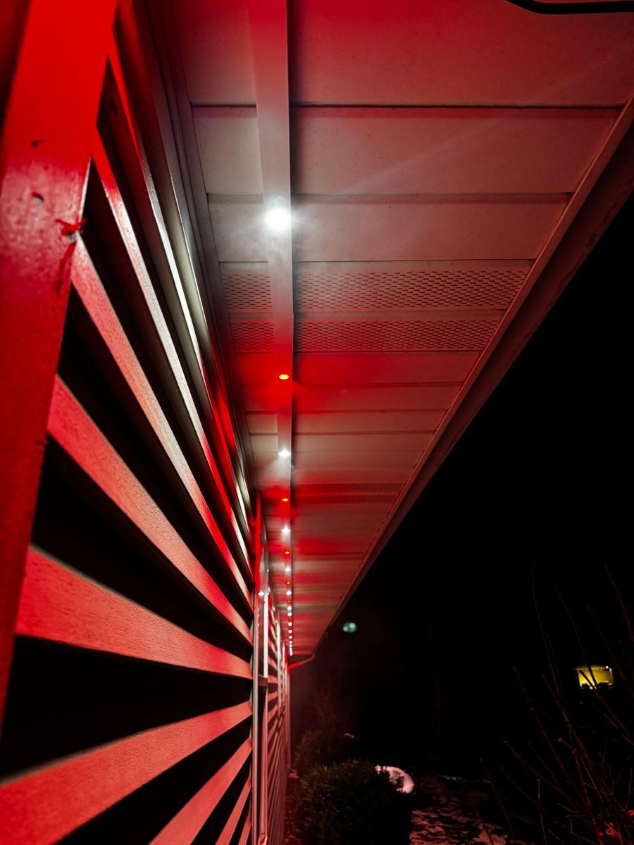 Permanent Outdoor Lighting for Risner Construction in De Motte, IN