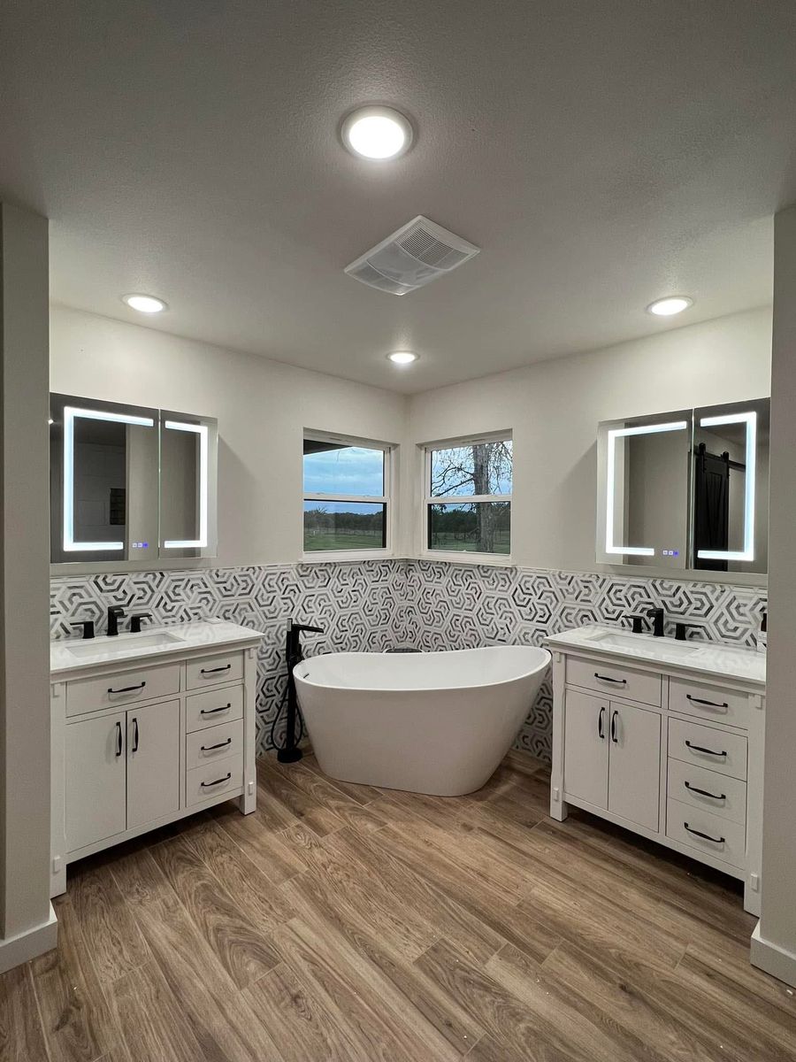 Bathroom Renovation for Cutter Lane Builders in Cameron, TX