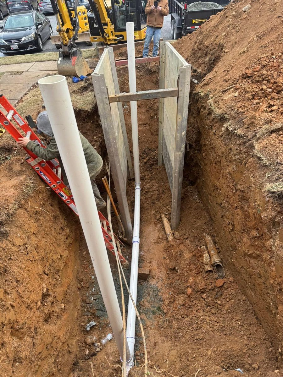 Underground Utilities for Kouroupis Contracting in Frankford, DE