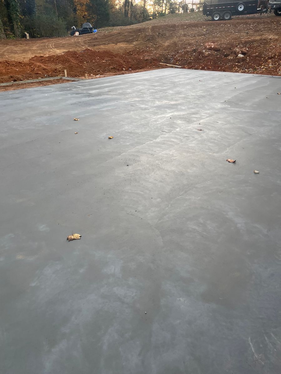 Monolithic Slabs for Wenkel Concrete, LLC in Sherrills Ford, NC