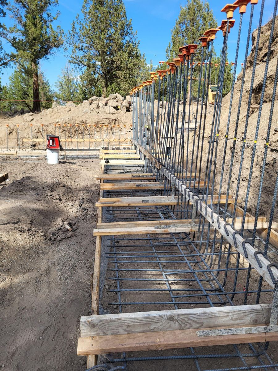 Foundation Work for TJR Concrete and Construction in Bend, OR