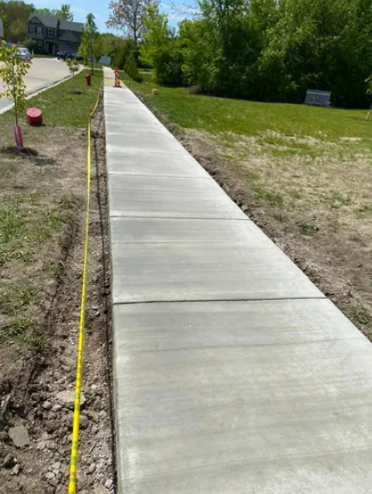 Sidewalk Installation for Adams Reconstruction in Clayton, NC