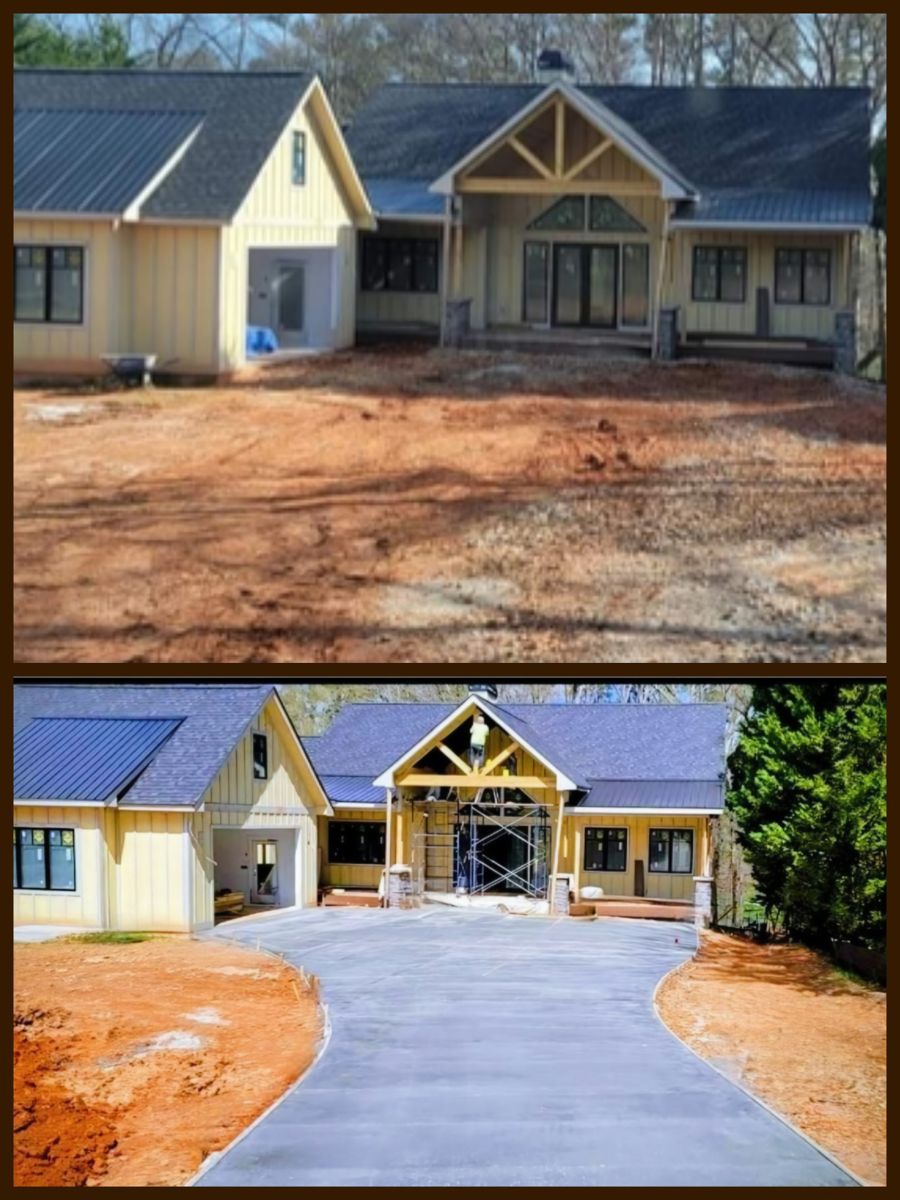 Grading for D&D Unlimited Landscaping in Hartwell, GA