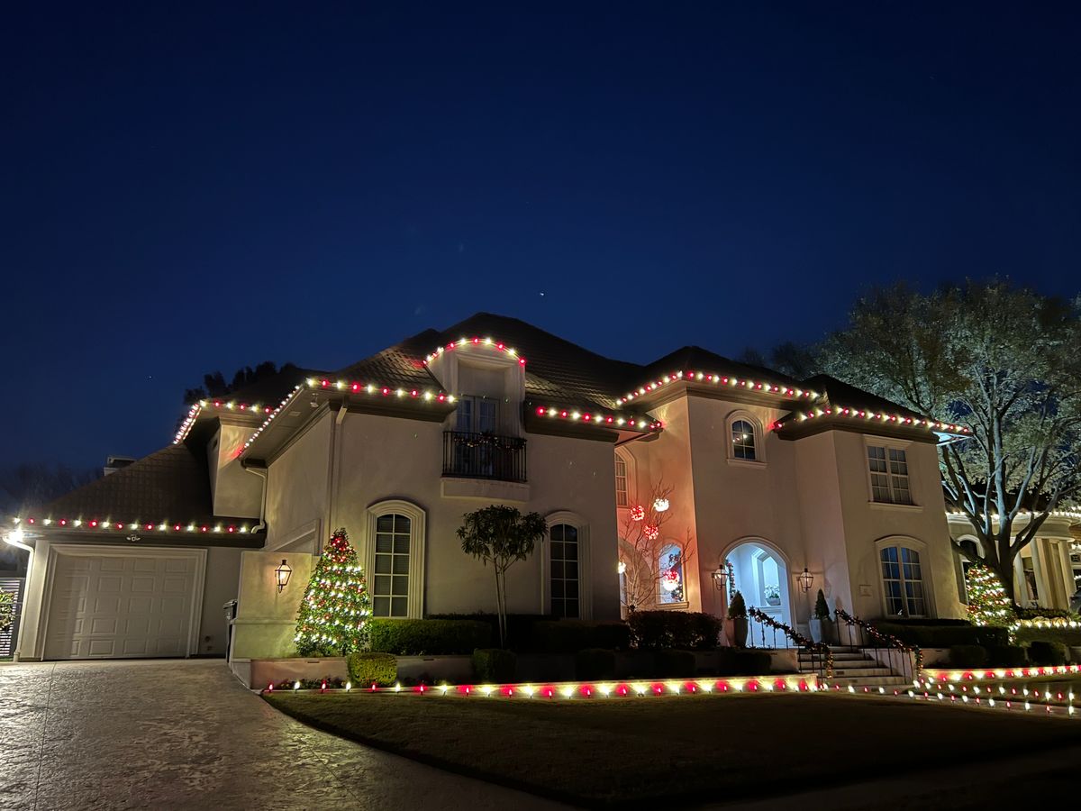 Christmas Lights for Landscape Legends in Roanoke, TX