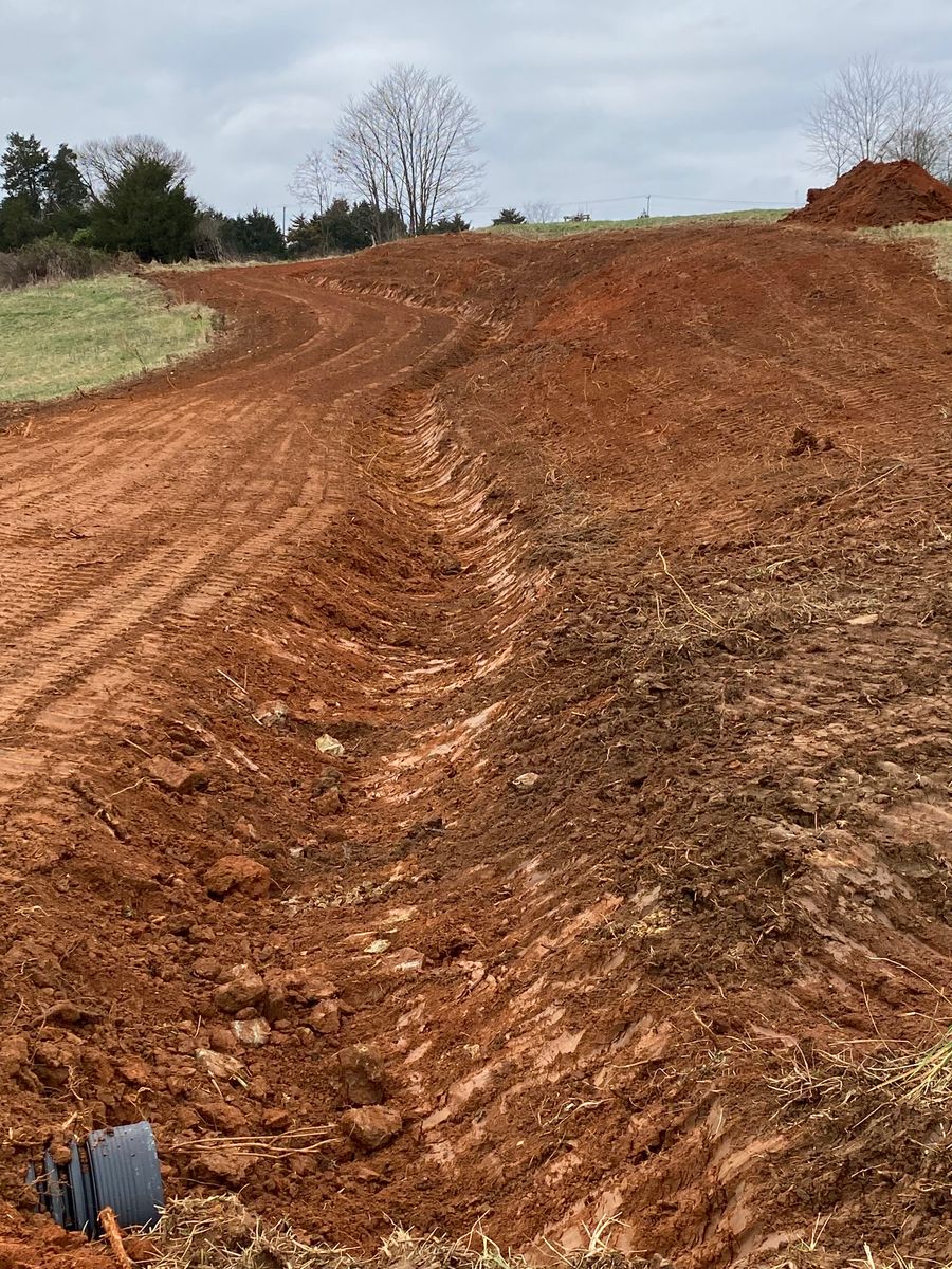 Road work for Lanier Excavating LLC in Bedford County, VA