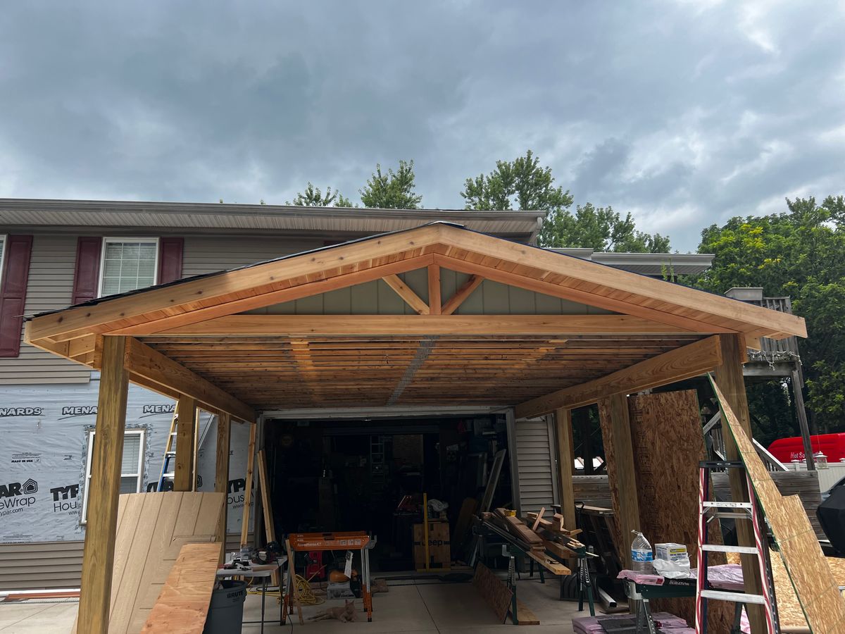 Garage Construction for All Pro Buildings in Hammond, Indiana